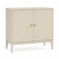 Eiche Sideboard Beige mit 2 Türen